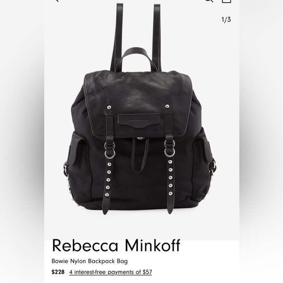 Rebecca Minkoff Bags Rebecca Minkoffbowie Nylon Backpack Bag Poshmark